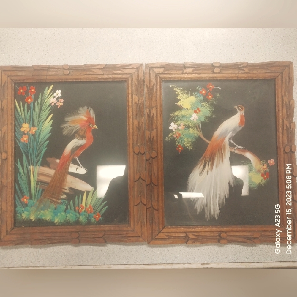 Mexican Feather Art from the 1950's